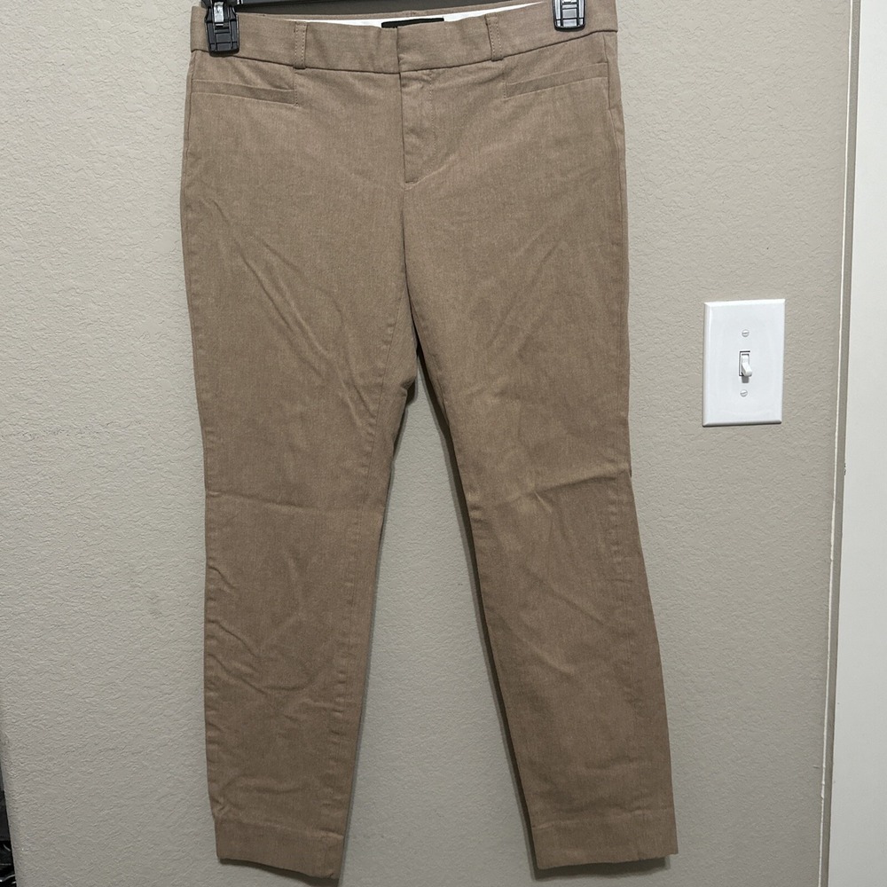Banana Republic Sloan Brushed Career Dress Pants Beige/Khaki Stretch size 2
